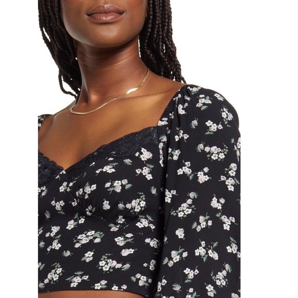 + BP. + Lace Trim Crop Top - Picture 5 of 7